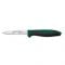 Dexter 360™ S360-3-1/2G-PCP 36000G 3-1/2" DEXSTEEL™ High Carbon Steel Paring Knife with Green Polypropylene / Santoprene Handle