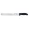 Dexter 360™ S360-12SC-PCP 36011 12” DEXSTEEL™ High Carbon Steel Scalloped Slicing Knife with Black Polypropylene / Santoprene Handle