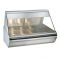 Alto-Shaam EC2-48-SS 48" Stainless Steel Full Service Countertop Heated Display Case With Angled Glass, 120V/208-240V