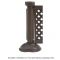 Grosfillex US960423 Brown Resin Fence Post and Interlocking Base 