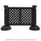 Grosfillex US962117 Black 2 Panel Resin Patio Fence 