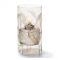 Hollowick 48000C-LIL Calla Lily Etch One Piece 5-1/2" Glass Large Cylinder Lamp