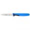 Mercer Culinary M23930BL Millennia 3" High Carbon Stainless Steel Paring Knife With Santoprene And Poly Blue Handle 