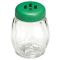Tablecraft P260SLGR 6 oz. Swirl Plastic Shaker with Green Slotted Top