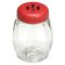 Tablecraft P260SLRE 6 oz. Swirl Plastic Shaker with Red Slotted Top