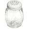 Tablecraft P260WH White 6 oz. Clear Swirl Plastic Shaker with Perforated Top