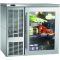 Perlick BBS36_SSLGDC Stainless Steel 36" Wide Left-Side Condenser 1 Left-Hinge Glass Door 3-Shelf 7.4 Cubic ft Capacity Insulated Back Bar Cabinet On 3 3/4" Casters, 120 Volts 1/5 HP