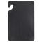 San Jamar CBG6938BK 6" x 9" x 3/8" Black Saf-T-Grip Bar Cutting Board