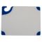 San Jamar CBGW152012BL 15" x 20" Saf-T-Grip White Cutting Board with Blue Grip Corners