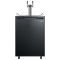 Summit SBC635MBI7TWIN 33.5" x 24" x 25.88" Black Draft Beer Cooler with Dual Tap System - 5.6 Cu. Ft, 115 Volts