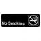 Tablecraft 394513 Plastic 9" x 3" No Smoking Sign