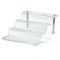 Tablecraft AW4 15 1/4" x 12" x 6 1/4" Cristal Collection 4 Step Waterfall Acrylic Display Riser