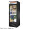 True GDM-23-HC~TSL01 27" Black Glass Door Refrigerated Merchandiser w/Left Hinge Swing Door - 115V