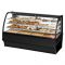 True TDM-DC-77-GE/GE-S-S 77" Stainless Steel Curved Glass Dry Bakery Display Case with Stainless Steel Interior