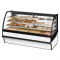 True TDM-DC-77-GE/GE-S-W 77" Stainless Steel Curved Glass Dry Bakery Display Case