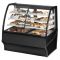 True TDM-DZ-48-GE/GE-S-S 48" Stainless Steel Curved Glass Dual Dry / Refrigerated Display Merchandiser