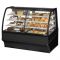 True TDM-DZ-59-GE/GE-S-S 59" Stainless Steel Curved Glass Dual Dry / Refrigerated Bakery Display Case with Stainless Steel Interior