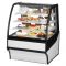 True TDM-R-36-GE/GE-W-W 36" White Curved Glass Refrigerated Bakery Display Case