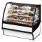 True TDM-R-48-GE/GE-S-W 48" Stainless Steel Curved Glass Refrigerated Bakery Display Case 