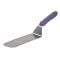 Winco TWP-91P 8.25" x 2.88" Allergen Free Purple Handle Stainless Steel Offset Perforated Flexible Turner