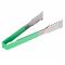 Vollrath 4790970 Jacobs Pride 9 1/2" Stainless Steel VersaGrip Tong with Green Coated Handle