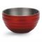 Vollrath 4659115 Stainless Steel 3.4 Quart Double-Wall Insulated Round Serving Bowl, Dazzle Red