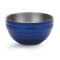 Vollrath 4659125 Stainless Steel 3.4 Quart Double-Wall Insulated Round Serving Bowl, Cobalt Blue