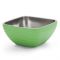 Vollrath 4763235 Stainless Steel 1.8-Quart Double-Wall Insulated Square Serving Bowl, Green Apple