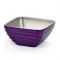 Vollrath 4763465 3.2 Qt. Passion Purple Square Beehive Double Wall Serving Bowl