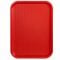 Winco FFT-1014R Plastic 10" x 14" Red Cafeteria Tray