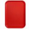 Winco FFT-1418R Plastic 14" x 18" Red Cafeteria Tray