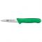 Winco KWP-30G Stäl 3-1/4" Paring Knife with Green Polypropylene Handle, 2-Pack