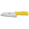 Winco KWP-70Y Stäl 7" Santoku Knife with Yellow Handle