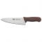 Winco KWP-80N Stäl 8" Chef's Knife with Brown Handle