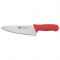 Winco KWP-80R 8" Stäl Chef's Knife with Red Handle