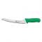 Winco KWP-92G 9" Offset Bread Knife with Green Handle