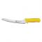 Winco KWP-92Y 9" Offset Bread Knife with Yellow Handle