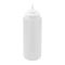 Winco PSW-32 32 oz. Clear Wide Mouth Squeeze Bottle - 6/Pack