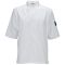 Winco UNF-9W3XL White 3X-Large Signature Chef Tapered Fit Poly/Cotton Ventilated Chef Shirt With Mesh Panels, 1 Chest Pocket And 1 Thermometer Pocket On Sleeve