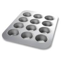 Commercial Grade Natural Aluminum Muffin Cupcake Pan 12 Cup – TOP